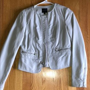 The Limited women’s faux leather jacket - Lt gray